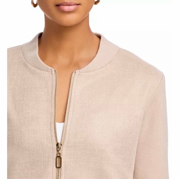 Sioni Beige Bomber Jacket - Picture 10 of 11